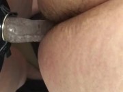 Wife fucks my sissy ass 1st pegging video 